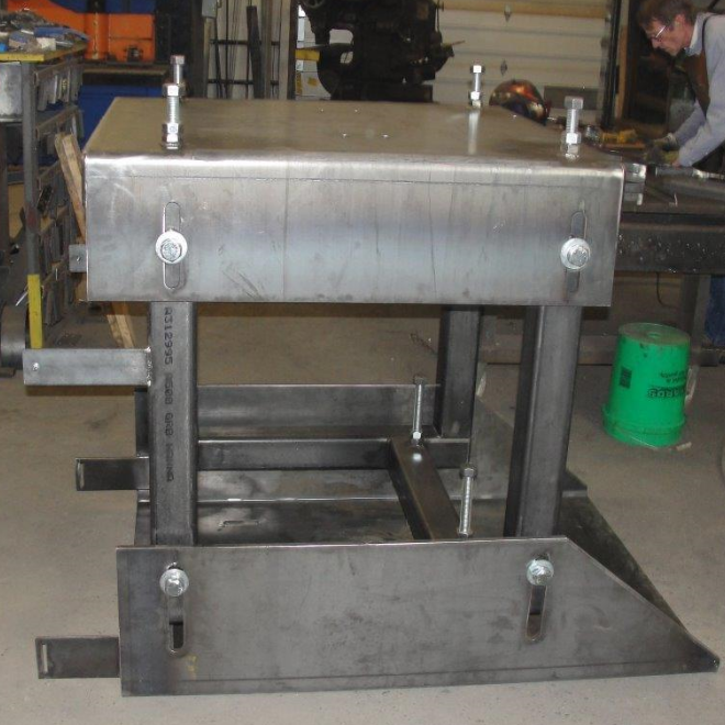 custom metal bench fabrication